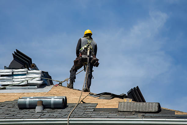 Professional Gutter Installation technician working in Henderson, NV